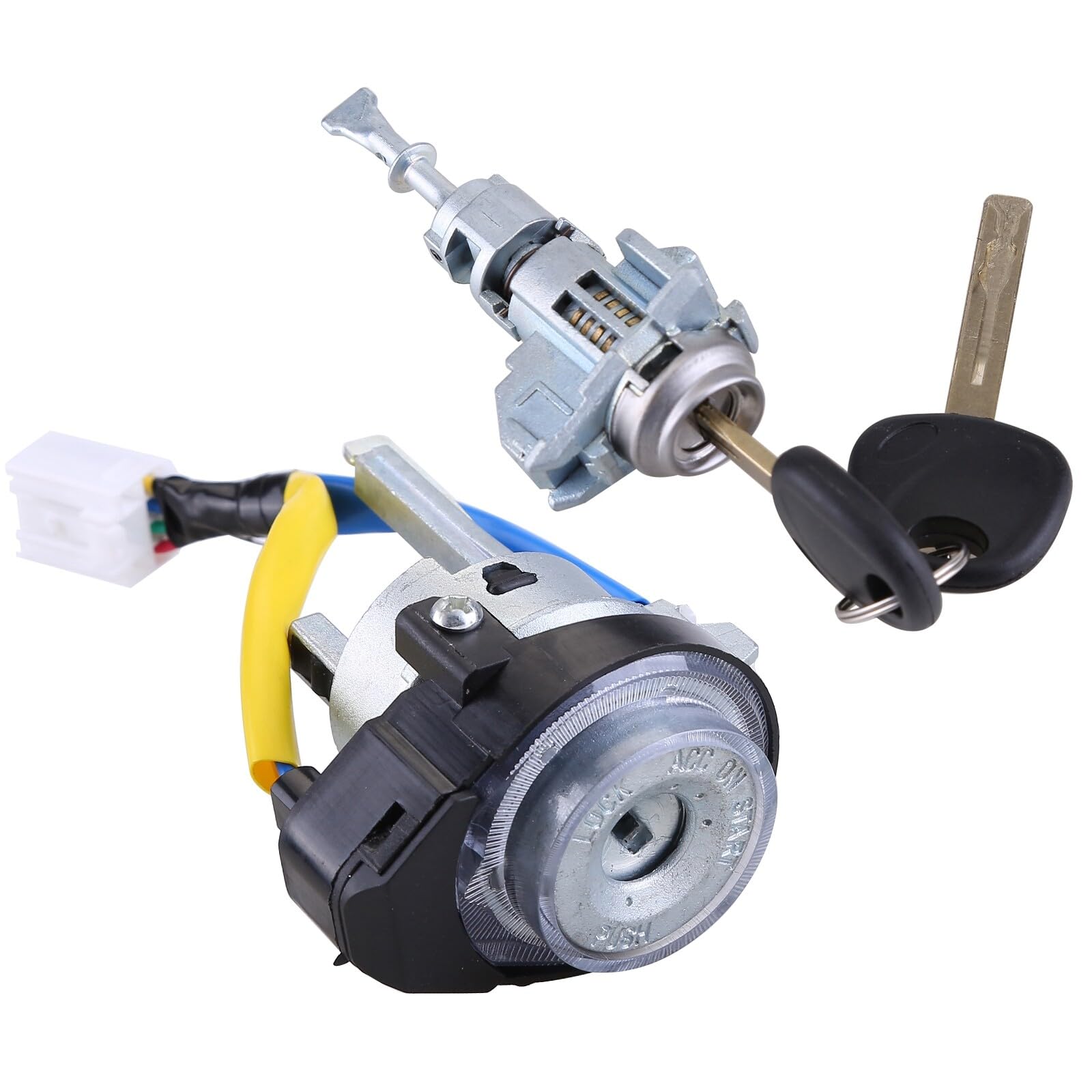 Amazon.com: Oskkude Ignition Lock Cylinder Switch with 2 Keys for
